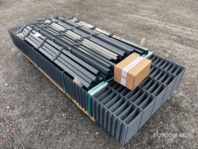 Qty of 75 Meter (1,03m x 2,50m, 6/5/6) Site Fence (Unused)