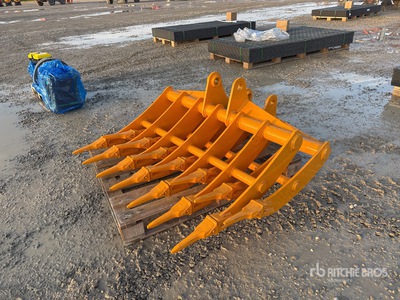 2025 GIYI Excavator Rake (Unused)