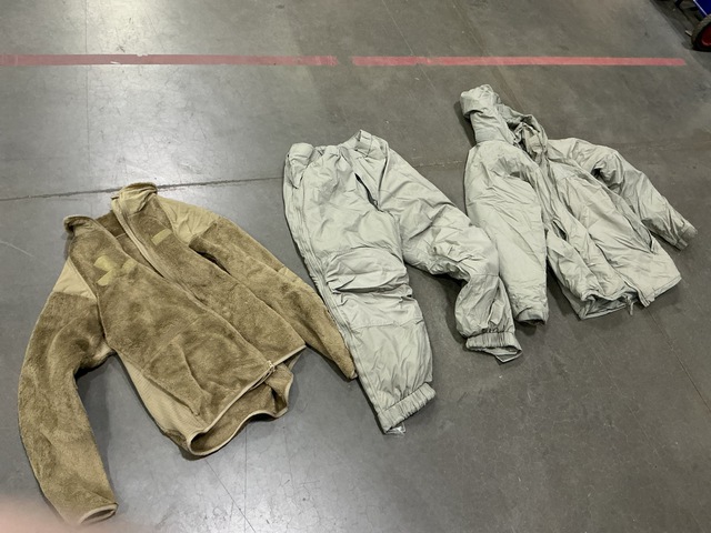 (18) Jackets, (3) Pairs of Cold Weather Trousers & Assorted Items (18) Jackets, (3) Pairs of Cold Weather Trousers & Assorted Items