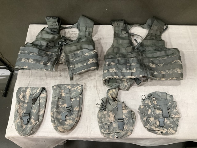 (51) Fighting Load Carriers, (86) Entrenching Tool Carriers & Assorted Items