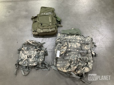 (8) Electronic Communication Cases, (18) Large Field Pack Sets & Assorted Items