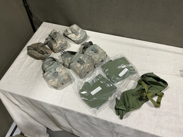 (14) Radio Set Carry Cases, (30) Universal First Aid Kits & Assorted Items