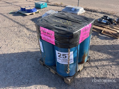 Quantity of (100) 20 ft Cargo Transport Chains (Unused)