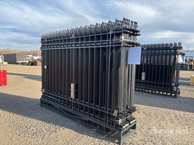 Quantity of (20) 2025 Canex 10 ft x 7 ft Powder Coated Wrought Iron 柵 (Unused)