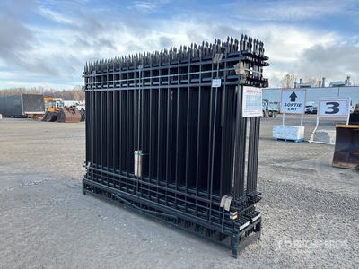 Quantity of (20) 2025 Canex 10 ft x 7 ft Powder Coated Wrought Iron 柵 (Unused)