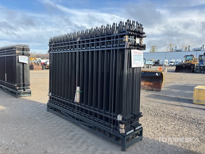 Quantity of (20) 2025 Canex 10 ft x 7 ft Powder Coated Wrought Iron 柵 (Unused)
