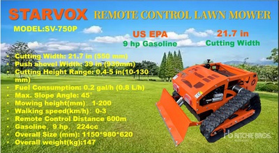 2025 STARVOX SV-750P REMOTE CONTROL Lawn Mower (Unused)