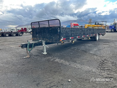 2012 Waltron W371D 35 ft S/A Side Dump Trailer utilitario