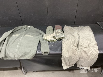 (2) Cold Weather Parkas, (7) Cold Weather Parka Liners & Assorted Items