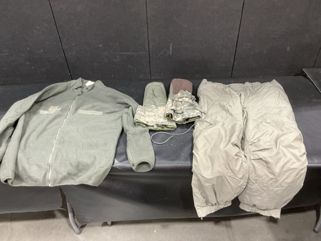 (2) Cold Weather Parkas, (7) Cold Weather Parka Liners & Assorted Items