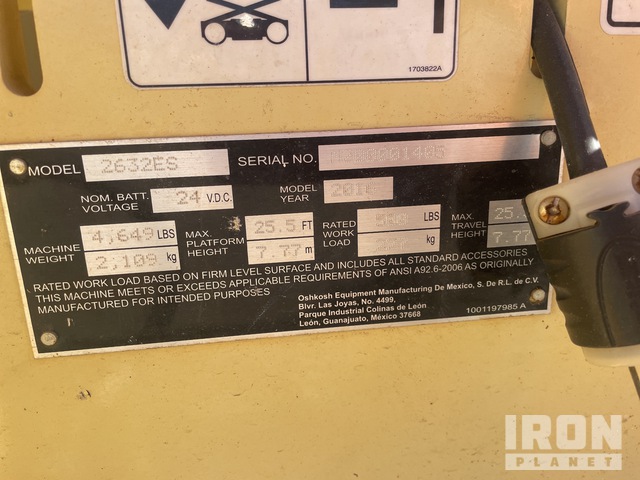 ELEVADOR TIJERA 2016 JLG 2632ES