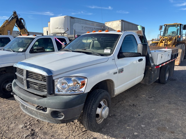 2008 Ram 3500 4x2 Flatbed Truck (Inoperable)