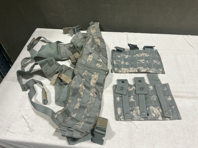 (5) Fighting Load Carriers, (36) M4 Three Mag Pouches & Assorted Items