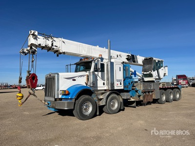 National 1800 40 ton Straight Boom on 2007 Peterbilt 357 10x6 Twin-Steer Sleeper Boom Truck