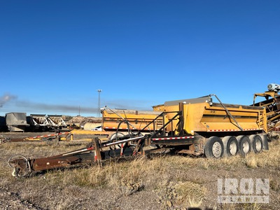 1994 Clement 4ATTRK18 18 ft Tri/A Drawbar Pup Sand & Gravel Quad/Axel Dump pup trailer End Dump Trailer