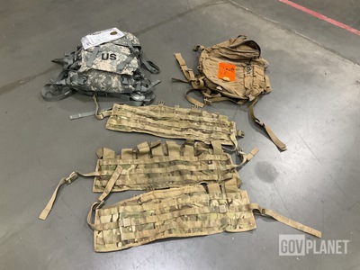 (14) Tactical Assault Panels, (14) Assault Packs & Assorted Items