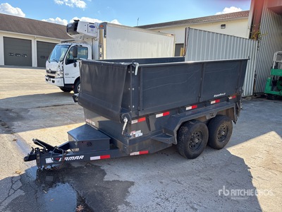 2024 Lamar 10 ft T/A Dump Utility Trailer