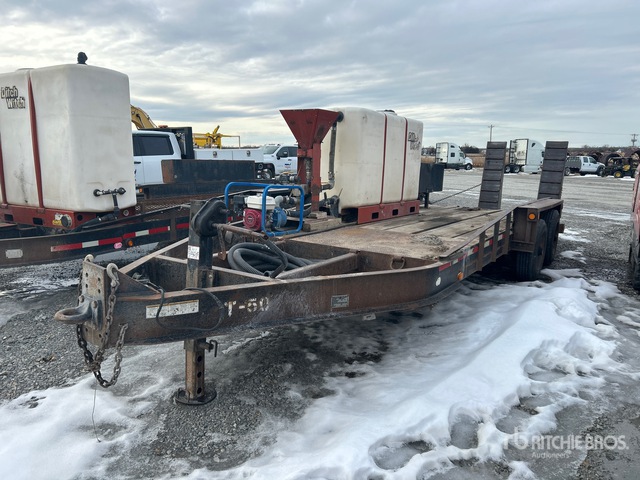 2007 Belshe 20000 lb 17 ft T/A 200 gallon ditch witch tank, hopper, 2 ...