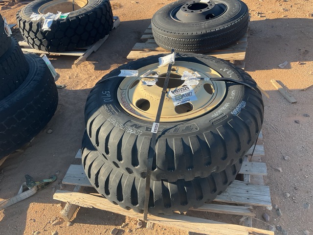(2) Titan 9.00-20 Tires w/Wheels (2) Titan 9.00-20 Tires w/Wheels