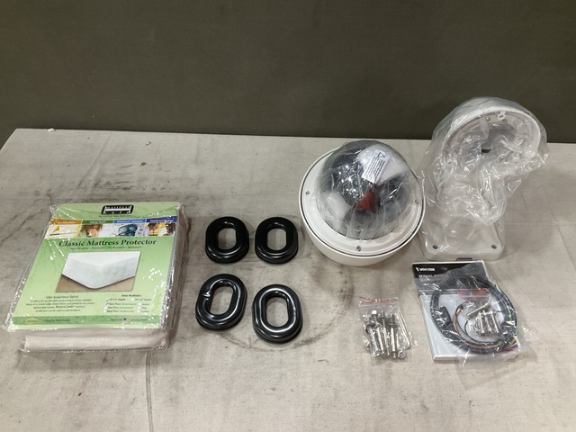 (29) Pairs of Seals, (1) Camera, (12) Protectors & Assorted Items