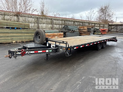 2021 PJ F8242 24 ft T/A Equipment Trailer