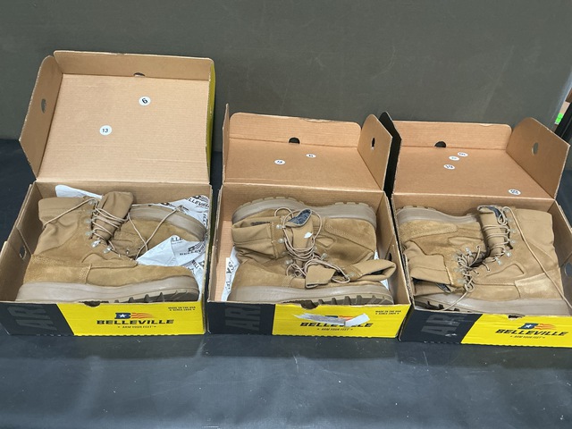 (35) Pairs of Belleville Boots