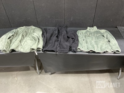 (45) Cold Weather Jackets, (6) Cold Weather Shirts & Assorted Items