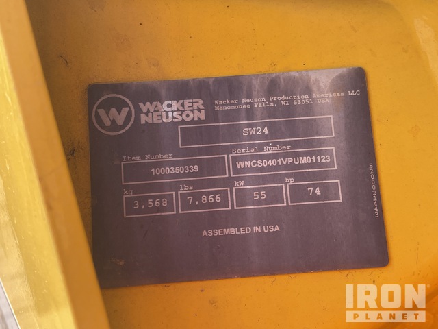 MINI CARGADOR SOBRE RUEDAS 2019 WACKER NEUSON SW24