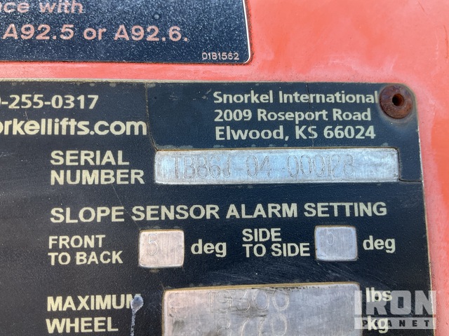 ELEVADOR TELESCóPICO 2016 SNORKEL 4WD TB86J