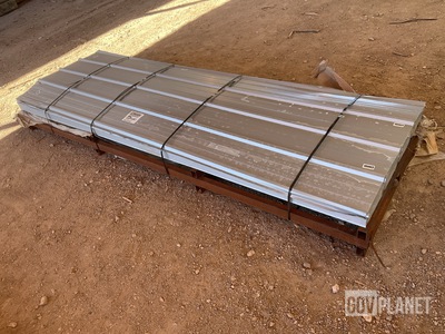 (100) Piece Lot of 10' Long Corrugated Steel Panels