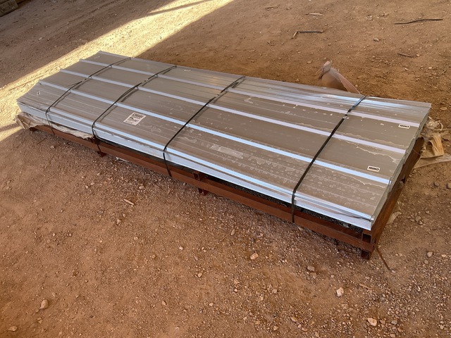 (100) Piece Lot of 10' Long Corrugated Steel Panels (100) Piece Lot of 10' Long Corrugated Steel Panels
