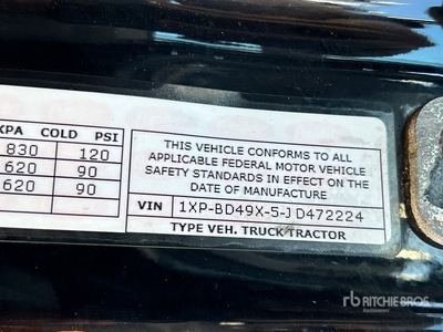 2018 Peterbilt 579 6x4 T/A Sleeper Truck Tractor