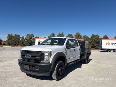 2019 Ford F-550 XL 4x4 Crew Cab Flatbed Truck