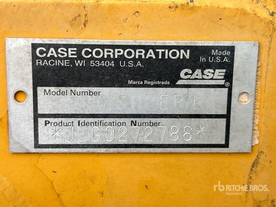 1999 Case 580 Super L Series 2 Backhoe Loader