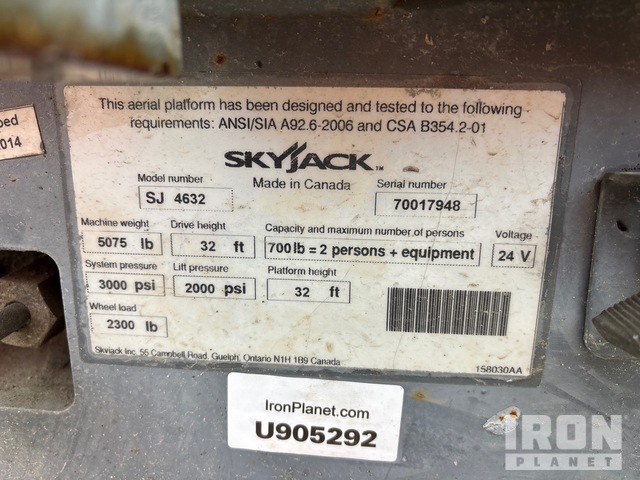 ELEVADOR TIJERA 2014 SKYJACK SJIII4632