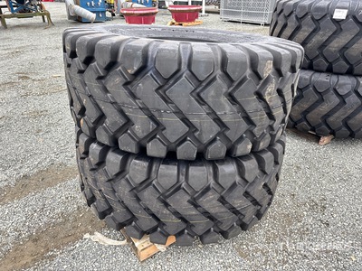 Quantity of (2) Bedrock 26.5x25 Tires (Unused)