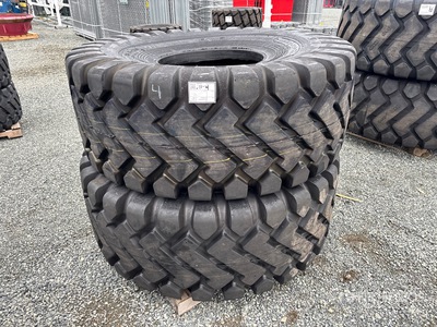 Quantity of (2) Bedrock 26.5x25 Tires (Unused)