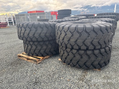 Quantity of (4) Bedrock 23.5x25 Tires (Unused)