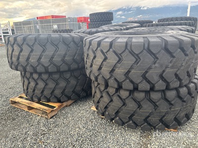 Quantity of (4) Bedrock 23.5x25 Tires (Unused)
