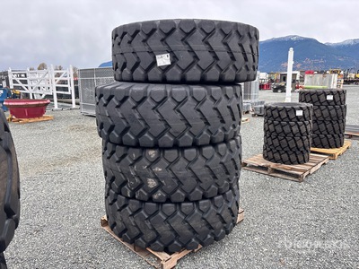 Quantity of (4) Bedrock 20.5x25 Tires (Unused)