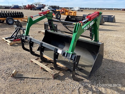 2025 Industrias America 741BG 84 in Grapple Ag Tractor Bucket - Fits John Deere 741 Loader (Unused)