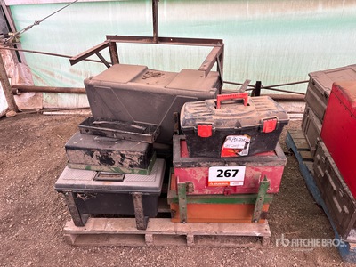 Quantity of (9) Assorted Tool Boxes