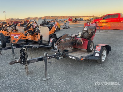 Barreto Walk Behind Trencher w/ Barreto Trailer