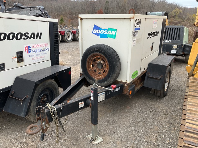 Doosan G40 33 kW Mobile Generator Set (Inoperable)