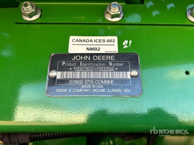 2018 John Deere S780 Combine Harvester