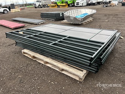 Quantity of (3) 2025 BYT HRS627 x 9 ft 6 in Horse Stall Kit (Unused)