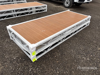 Quantity of (2) 2025 BYT BDF6 QTY(2) 6 ft x 8 ft Aluminum Boat Dock Section Kit (Unused)