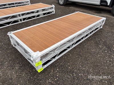 Quantity of (2) 2025 BYT BDF6 QTY(2) 6 ft x 8 ft Aluminum Boat Dock Section Kit (Unused)