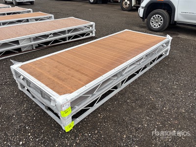 Quantity of (2) 2025 BYT BDF6 QTY(2) 6 ft x 8 ft Aluminum Boat Dock Section Kit (Unused)