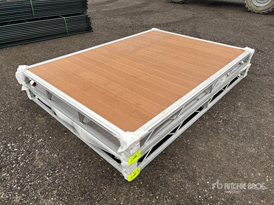 Quantity of (2) 2024 BYT BDF410 6 ft x 8 ft 5 in Aluminum Boat Dock Section Kit (Unused)